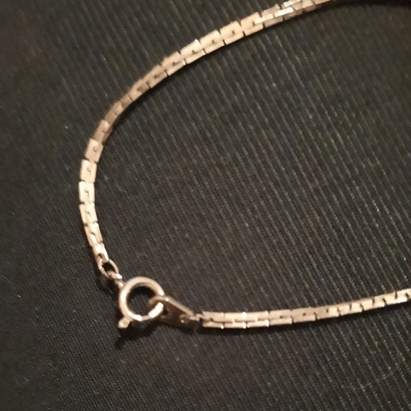 Vintage boxy art deco style metal chain 7in - Picture 6 of 8